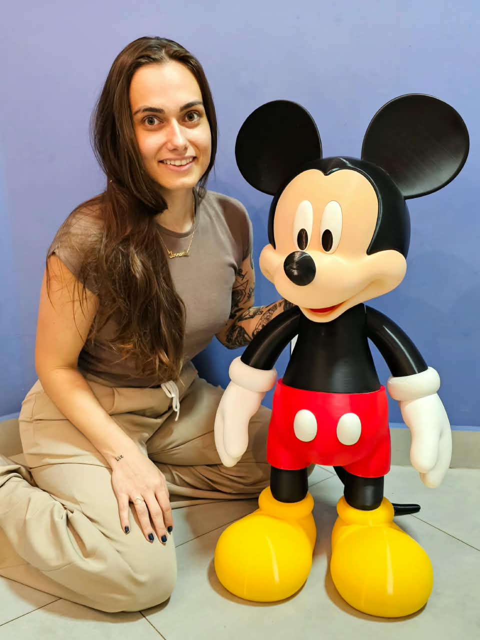 Boneco do Mickey impresso em 3D